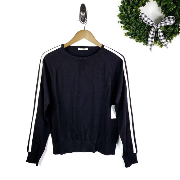 NWT Ragdoll Black Stripe Lounge Sweatshirt - Picture 7 of 13